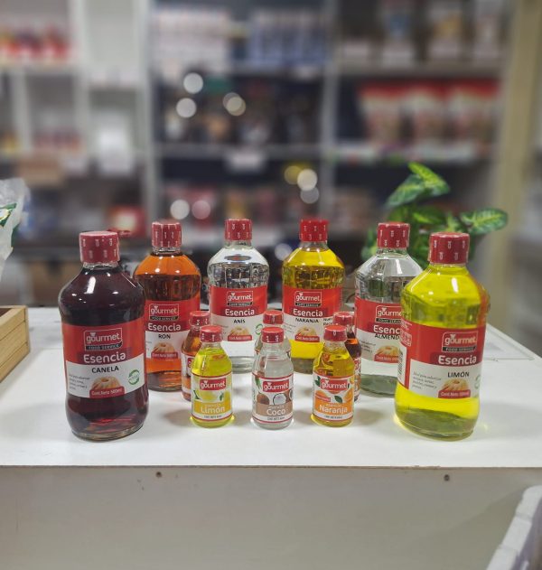 Esencia Gourmet Variedades (Pan de Pascua, Vainilla, Ron, Almendra, Menta, Cola de Mono, Anís, Naranja, Limón, Canela)
